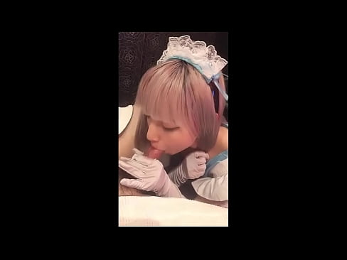❤️ Japonski idol [mayuka], kostum francoske služkinje, 1. del, fafanje in onaniranje z losjonom ️❌ Porno pri nas ❌️